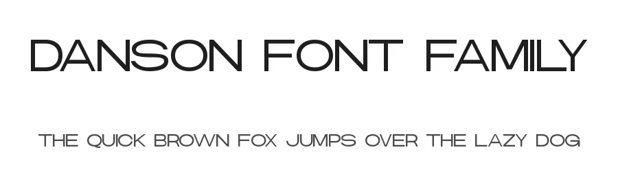 Danson Font Family by andika fez — Sans Serif Font