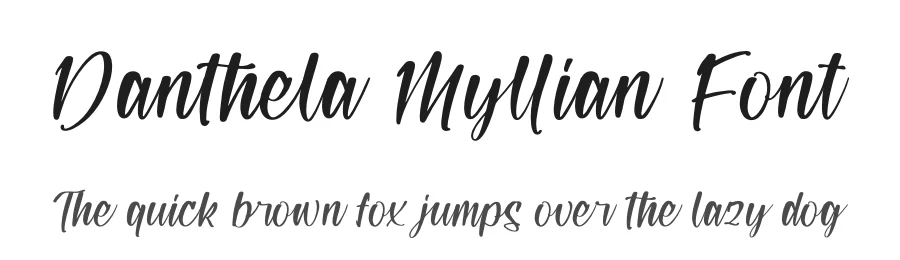 Danthela Myllian Font by letterfabric — Script Handwritten Font