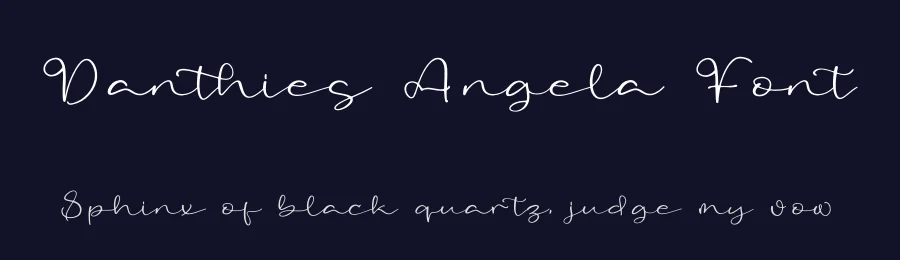 Danthies Angela Font by letterfabric — Script Handwritten Font — thumbnail 2