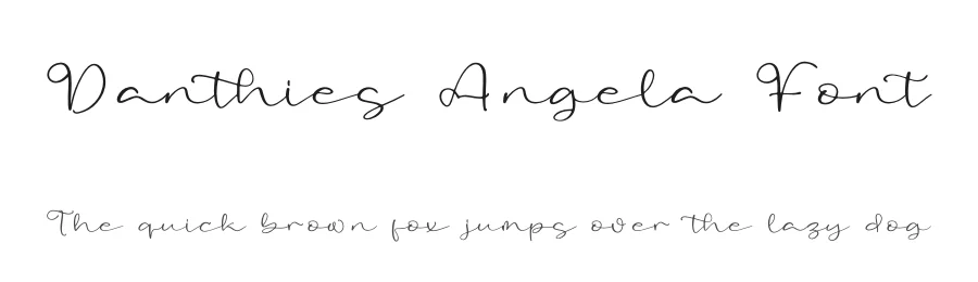 Danthies Angela Font by letterfabric — Script Handwritten Font