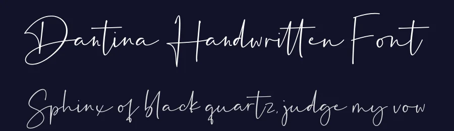 Dantina Handwritten Font by fikryal — Script Handwritten Font — thumbnail 2