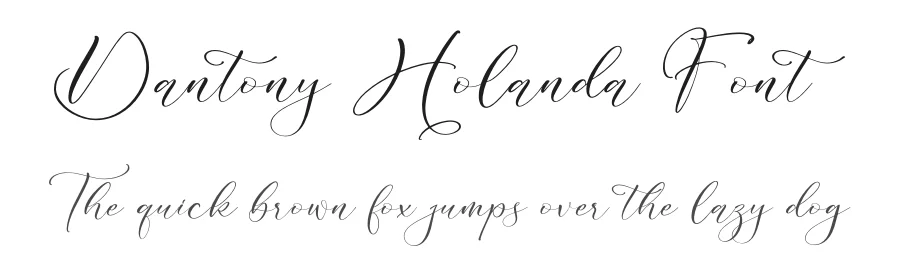 Dantony Holanda Font by letterfabric — Script Handwritten Font