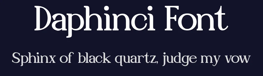 Daphinci Font by Typewriter tok — Serif Font — thumbnail 2