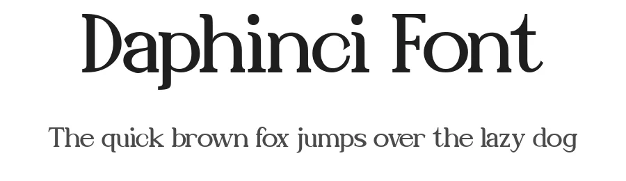 Daphinci Font by Typewriter tok — Serif Font