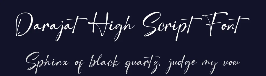 Darajat High Script Font by Denustudios — Script Handwritten Font — thumbnail 2