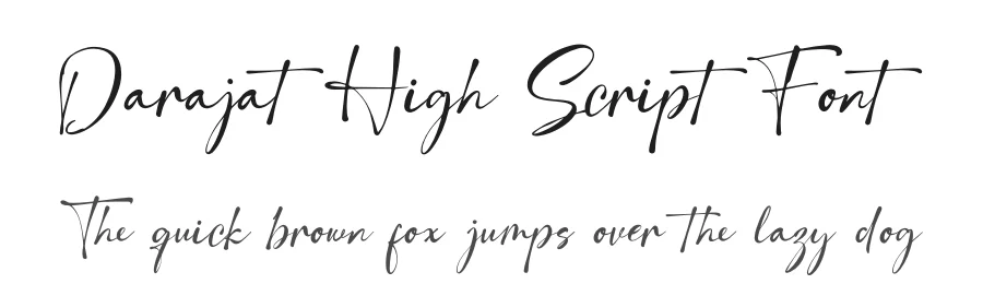 Darajat High Script Font by Denustudios — Script Handwritten Font