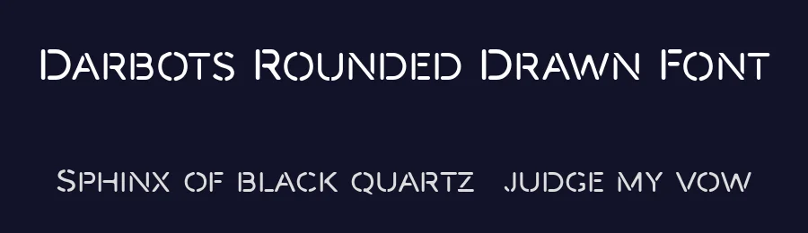 Darbots Rounded Drawn Font by craftsupplyco — Sans Serif Font — thumbnail 2