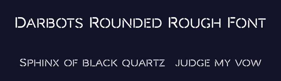 Darbots Rounded Rough Font by craftsupplyco — Sans Serif Font — thumbnail 2