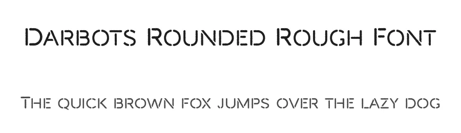 Darbots Rounded Rough Font by craftsupplyco — Sans Serif Font
