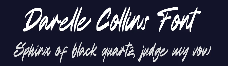 Darelle Collins Font by Ronny_STD — Script Handwritten Font — thumbnail 2