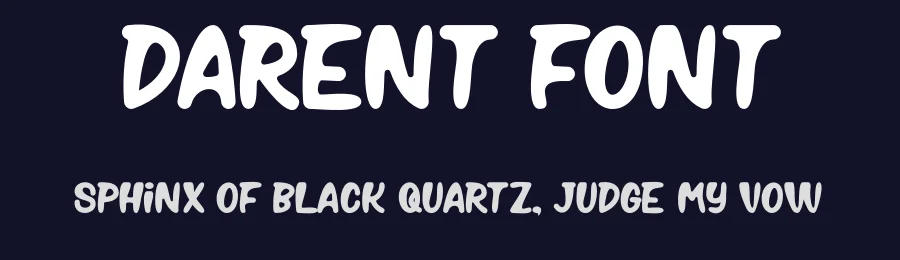 Darent Font by Maiko Hatta — Decorative Font — thumbnail 2
