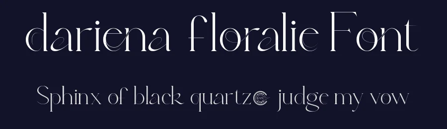 Dariena Floralie Font by RaisProject — Display Font — thumbnail 2