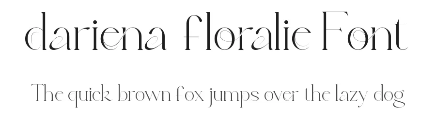 Dariena Floralie Font by RaisProject — Display Font