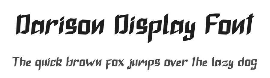 Darison Display Font by Yoga Letter — Display Font