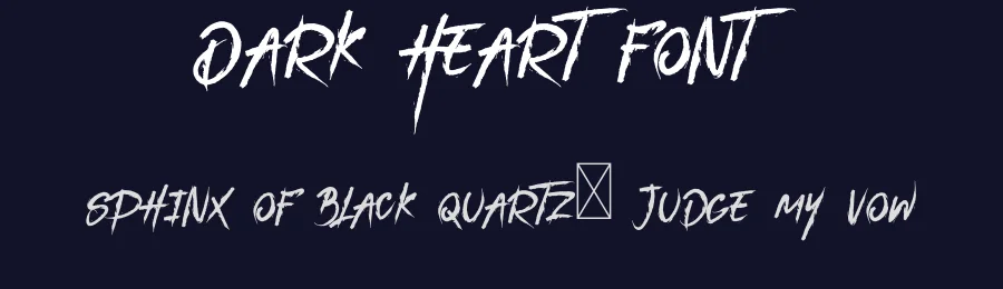 Dark Heart Font by vp_creative_shop — Script Handwritten Font — thumbnail 2