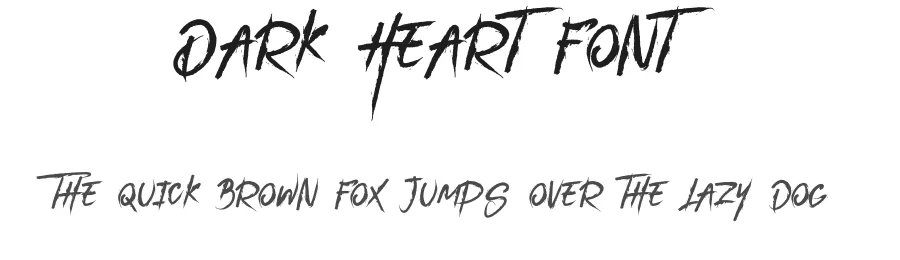 Dark Heart Font by vp_creative_shop โ Script Handwritten Font