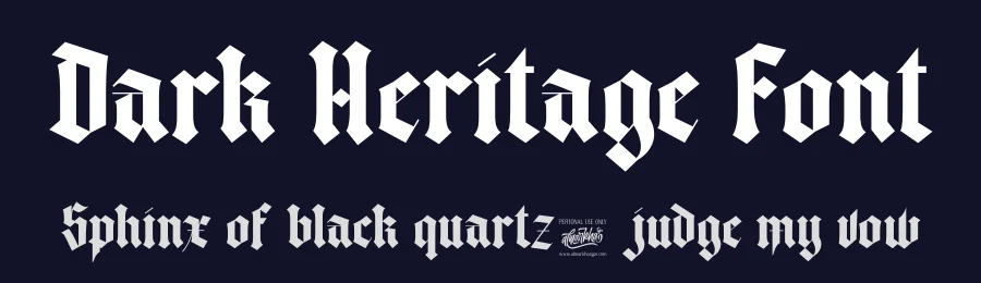 Dark Heritage Font by Almarkha Type — Blackletter Font — thumbnail 2