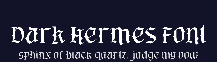 Dark Hermes Font by alit design — Blackletter Font — thumbnail 2