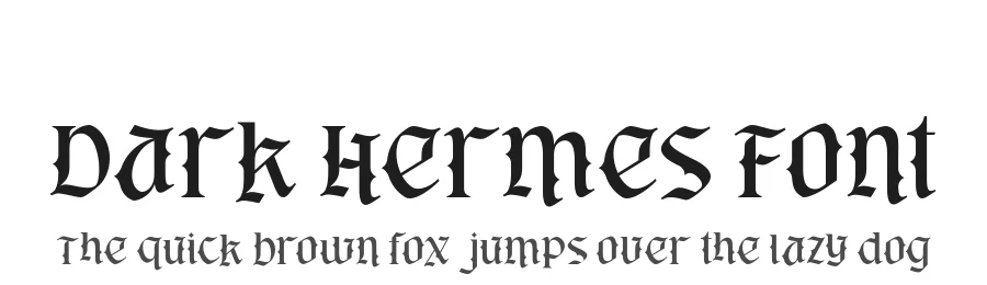 Dark Hermes Font by alit design — Blackletter Font