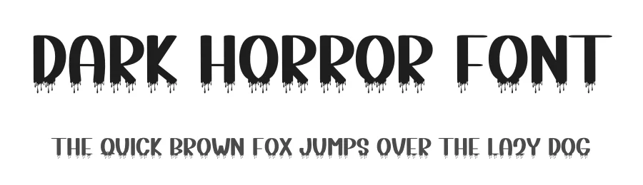 Dark Horror Font
