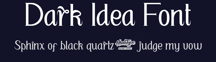Dark Idea Font by noahtype — Display Font — thumbnail 2