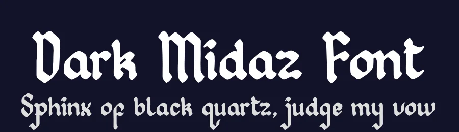 Dark Midaz Font by Denustudios — Blackletter Font — thumbnail 2