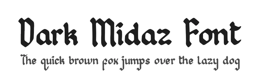 Dark Midaz Font by Denustudios — Blackletter Font