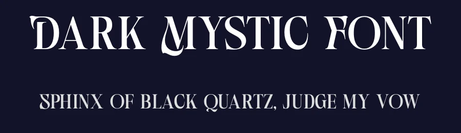 Dark Mystic Font by Rantautype — Display Font — thumbnail 2