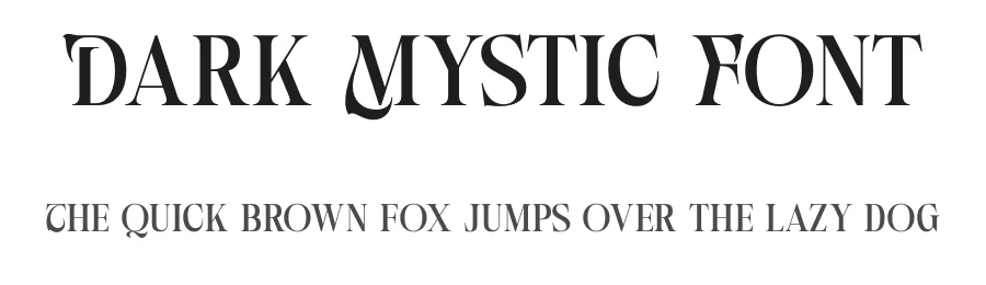 Dark Mystic Font by Rantautype — Display Font