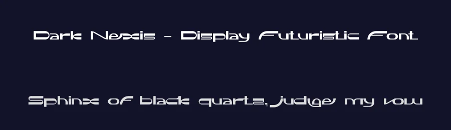 Dark Nexis – Display Futuristic Font by erifqizefont — Display Font — thumbnail 2