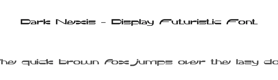 Dark Nexis – Display Futuristic Font by erifqizefont — Display Font
