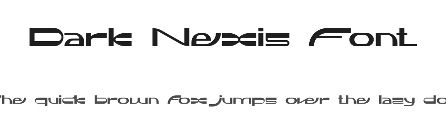 Dark Nexis Font by erifqizefont — Display Font