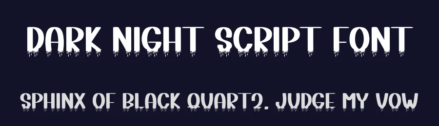 Dark Night Script Font by freshtypeink — Display Font — thumbnail 2