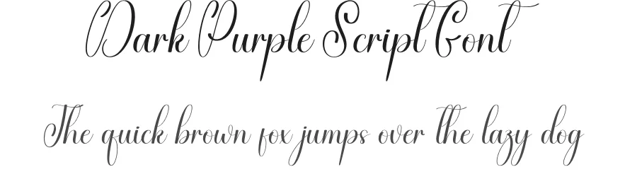 Dark Purple Script Font by andikastudio — Script Handwritten Font