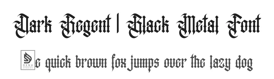 Dark Regent | Black Metal Font by Denustudios — Blackletter Font