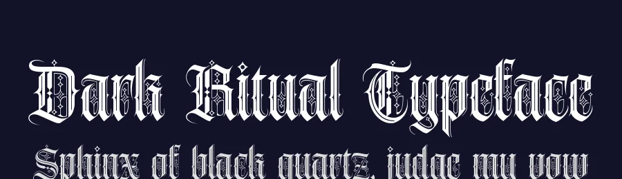 Dark Ritual Typeface by alit design — Decorative Font — thumbnail 2
