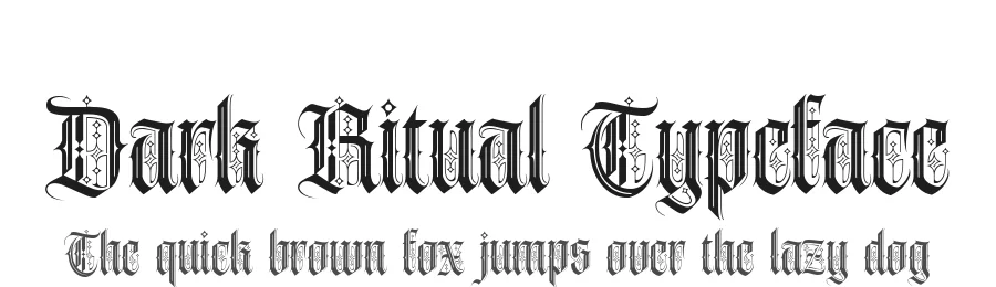 Dark Ritual Typeface by alit design — Decorative Font