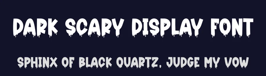 Dark Scary Display Font by creativeletter — Display Font — thumbnail 2