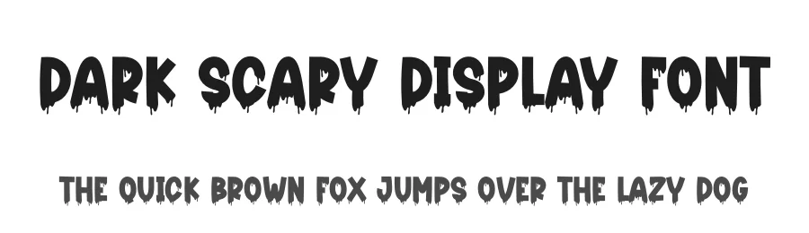 Dark Scary Display Font by creativeletter — Display Font