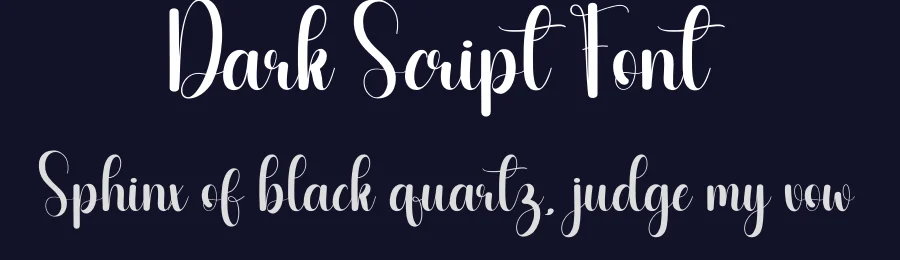 Dark Script Font by creativeletter — Script Handwritten Font — thumbnail 2
