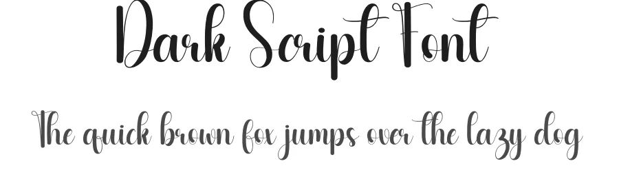 Dark Script Font by creativeletter — Script Handwritten Font