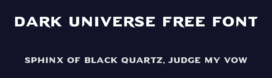 Dark Universe Free Font by kelge — Sans Serif Font — thumbnail 2