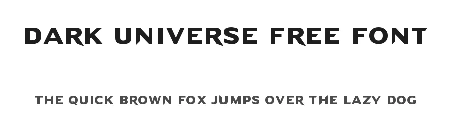 Dark Universe Free Font by kelge β Sans Serif Font