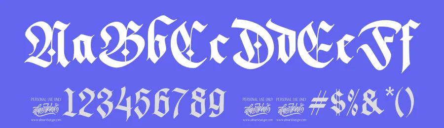 Dark Whisper Font by Almarkha Type — Blackletter Font — thumbnail 3