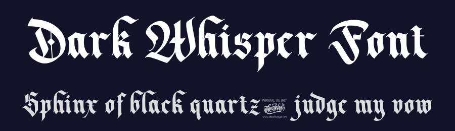 Dark Whisper Font by Almarkha Type — Blackletter Font — thumbnail 2