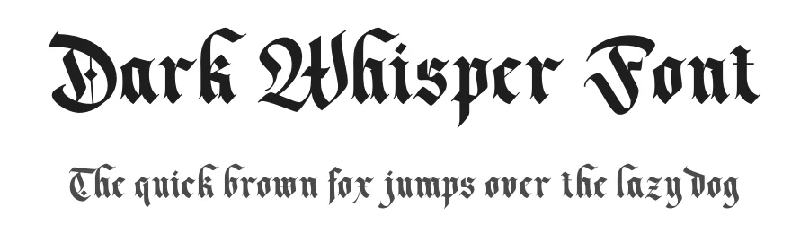 Dark Whisper Font by Almarkha Type — Blackletter Font