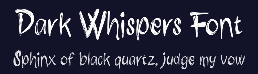 Dark Whispers Font by Enxyclo Studio — Display Font — thumbnail 2