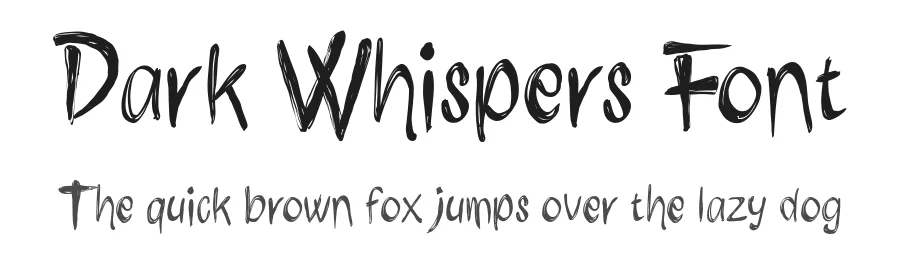 Dark Whispers Font by Enxyclo Studio — Display Font