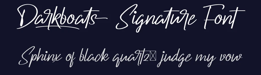 Darkboats Signature Font by nihstudio — Script Handwritten Font — thumbnail 2