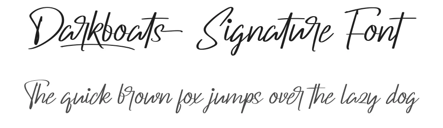 Darkboats Signature Font by nihstudio — Script Handwritten Font